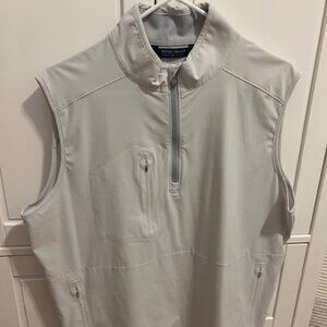 Men's Peter Millar Crown Crafted Flex Adapt Half-Zip Pullover Vest - Size Large